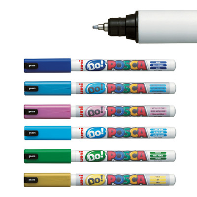 Bút vẽ Uni Posca Ultra Fine Marker 0.7mm Pin Type Nib PC-1MD