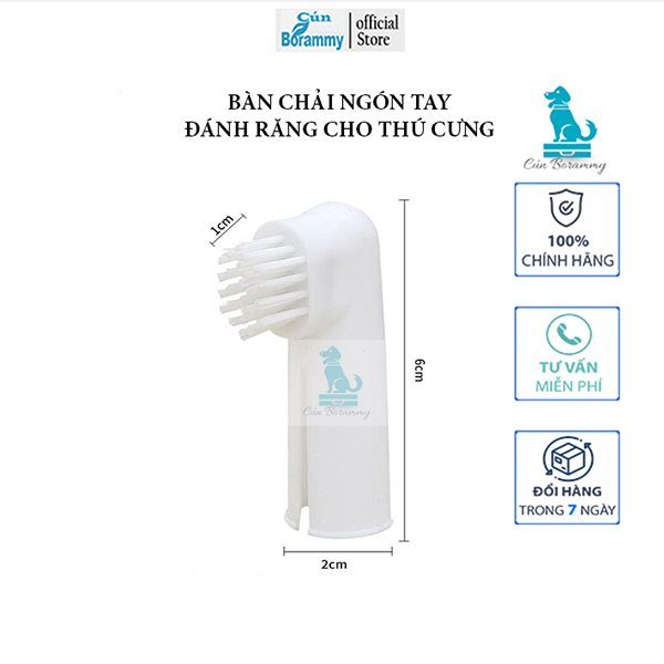 [Hoàn Tiền 10%]Bàn chải đánh răng cho chó - bàn chải đánh răng cho mèo chất mềm mại bàn chải ngón tay vệ sinh răng cho thú cưng dễ dàng tiện lợi
