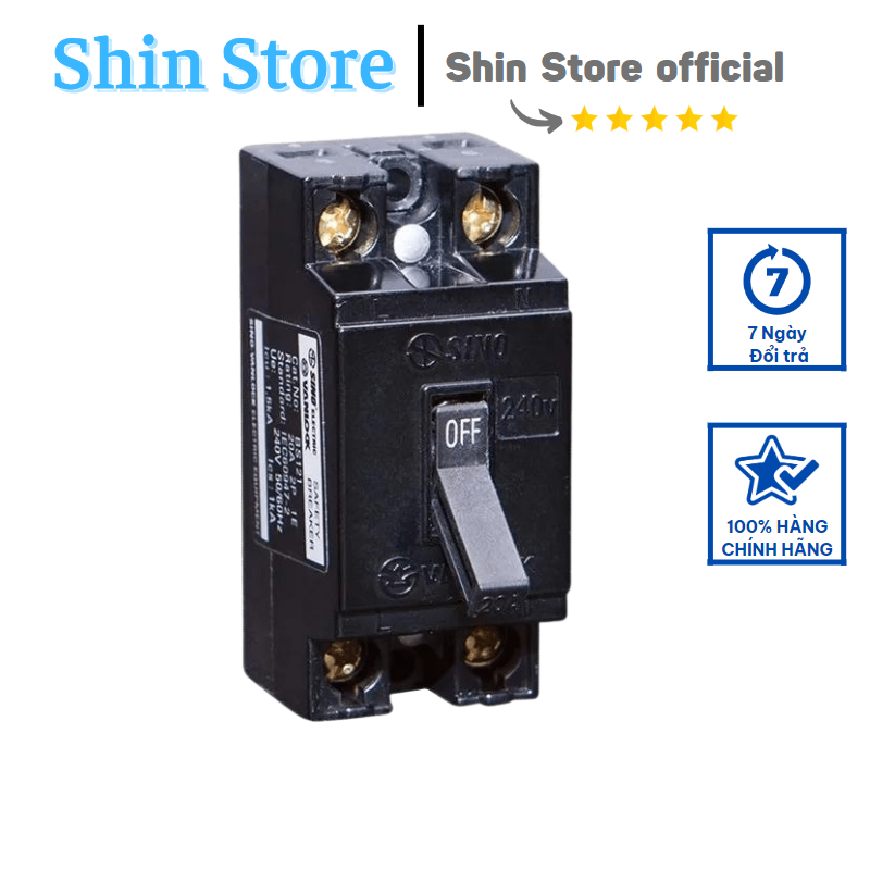 Cầu dao tự động 30a cb cóc aptomat asaco -shinstore