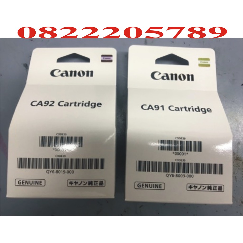 Bộ đầu phun canon g1010,g1000,g2010,g2000,g3010,g3000 mã ca91-ca92