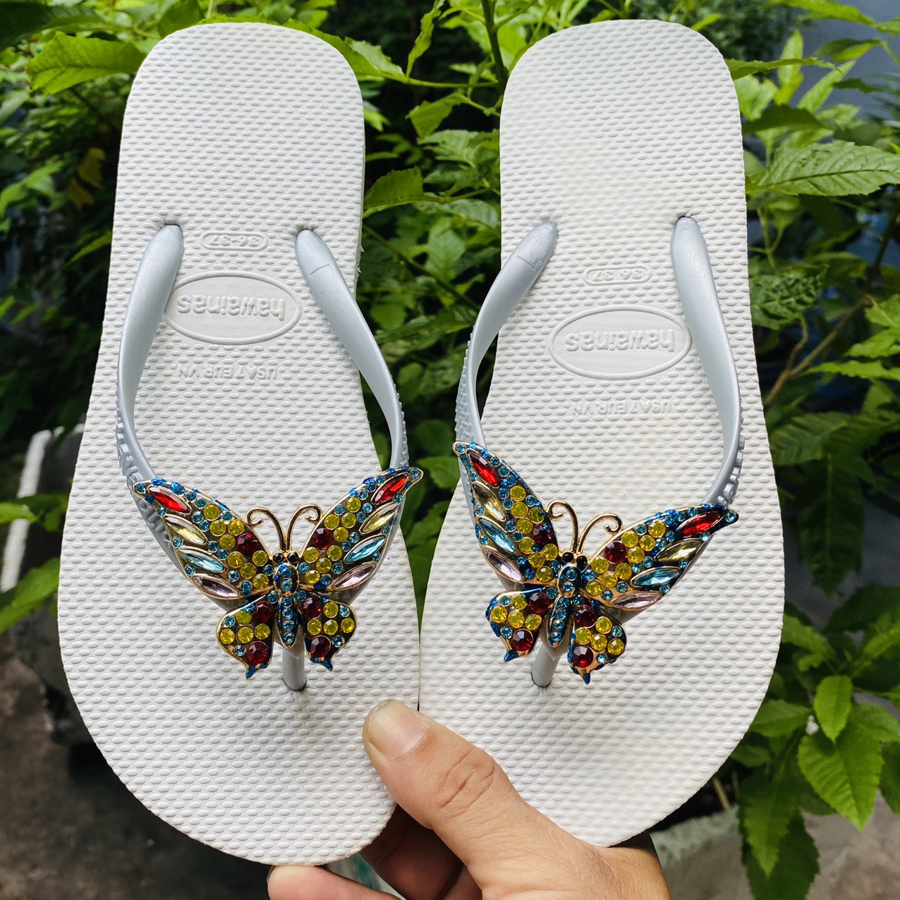 [HCM]DÉP KẸP NỮ ĐÍNH BƯỚM THỦ CÔNG A5 (NHIỀU MÀU LỰA CHỌN )