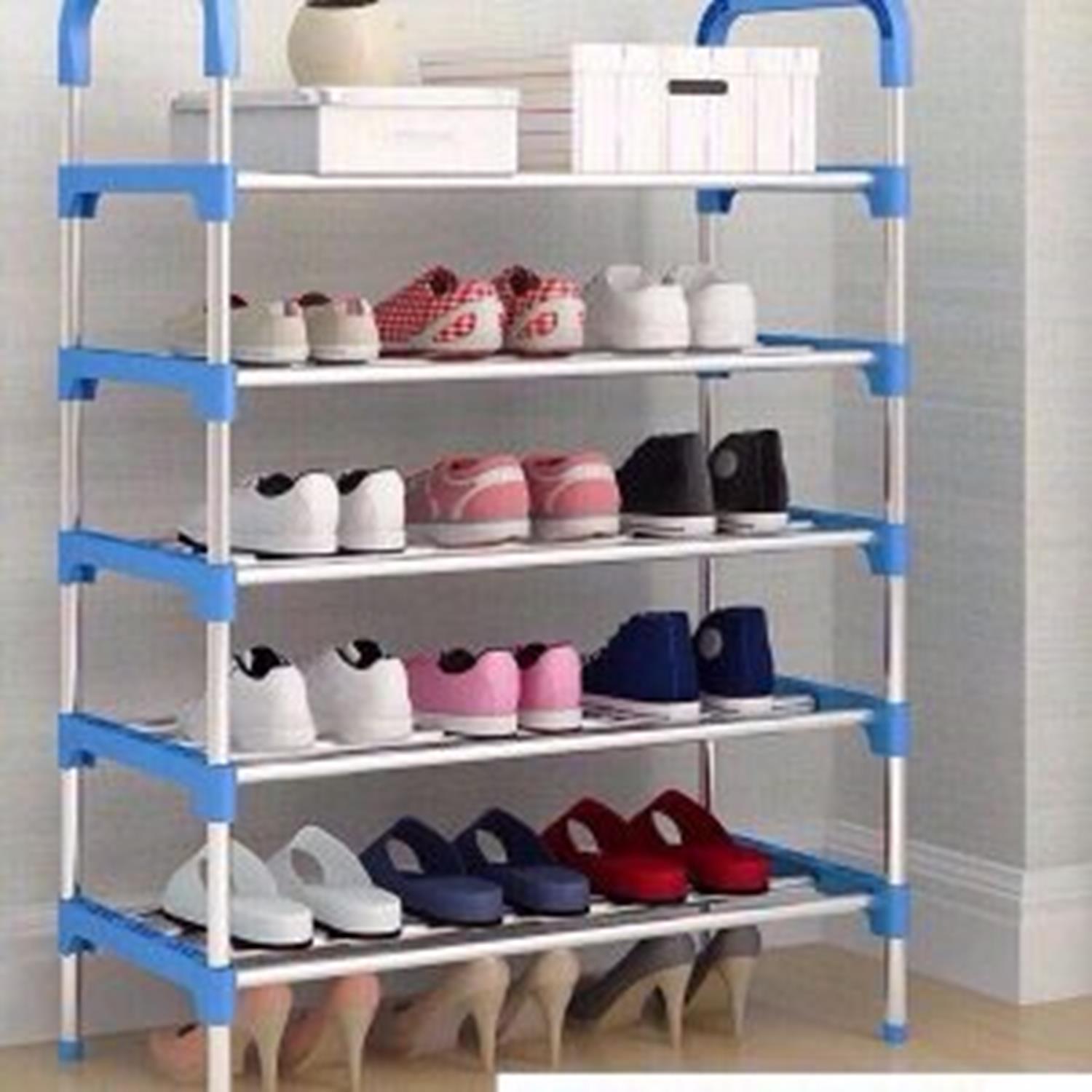 Kệ để giày dép 05 tầng khung inox, giá để giày inox 05 tầng, giày dép, kệ để đồ, kệ sách loại cao cấp