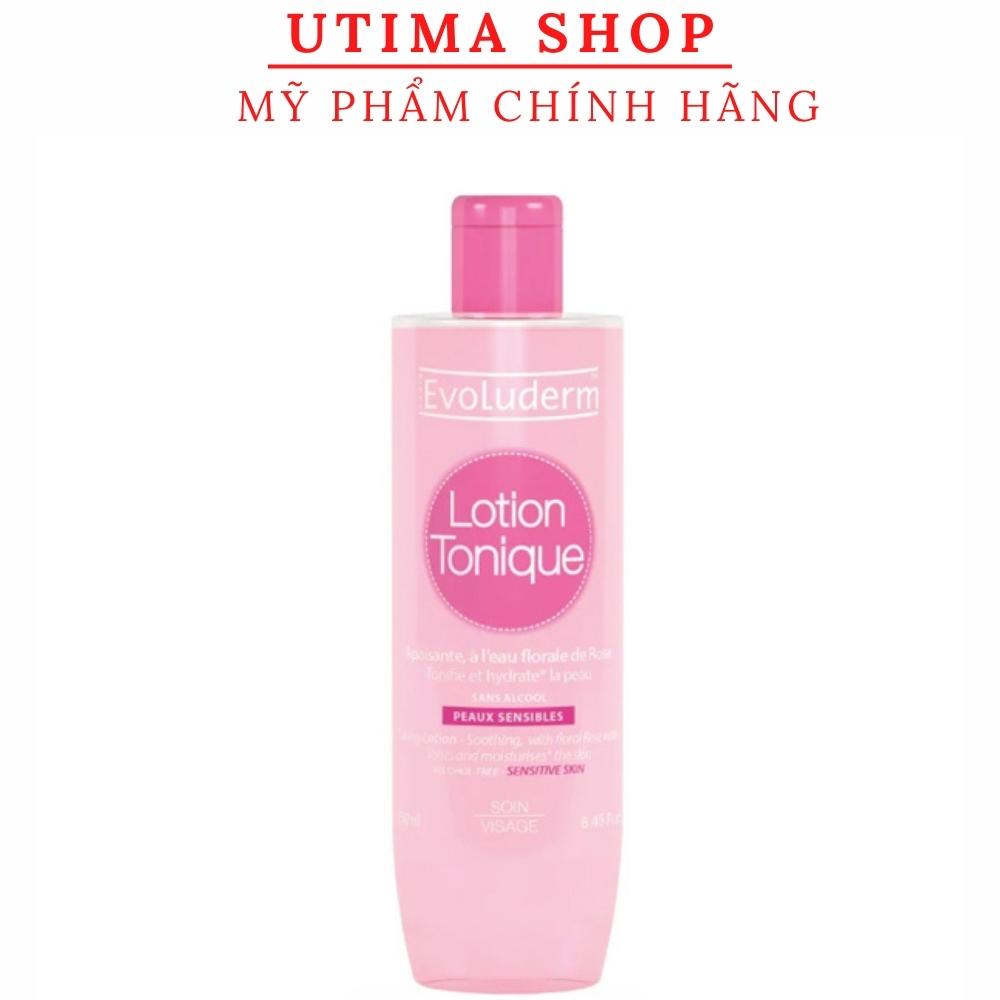 Nước hoa hồng dành cho da nhạy cảm Evoluderm Lotion Tonique 250ml - Utima shop