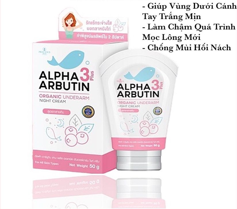Kem dưỡng trắng giảm thâm nách Alpha Arbutin 3+ 50gr