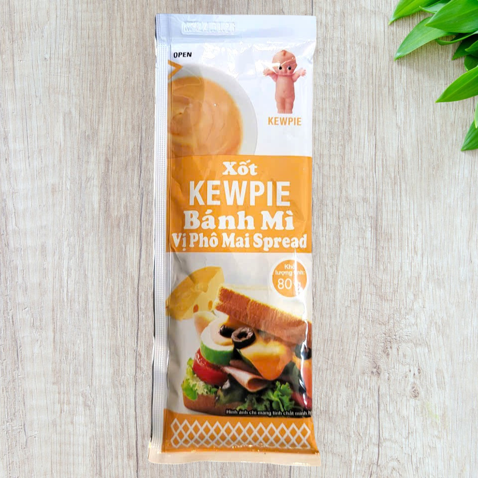 KEWPIE [gói CAM 80gr] XỐT BÁNH MÌ PHÔ MAI Chesse Mayonnaise Spread