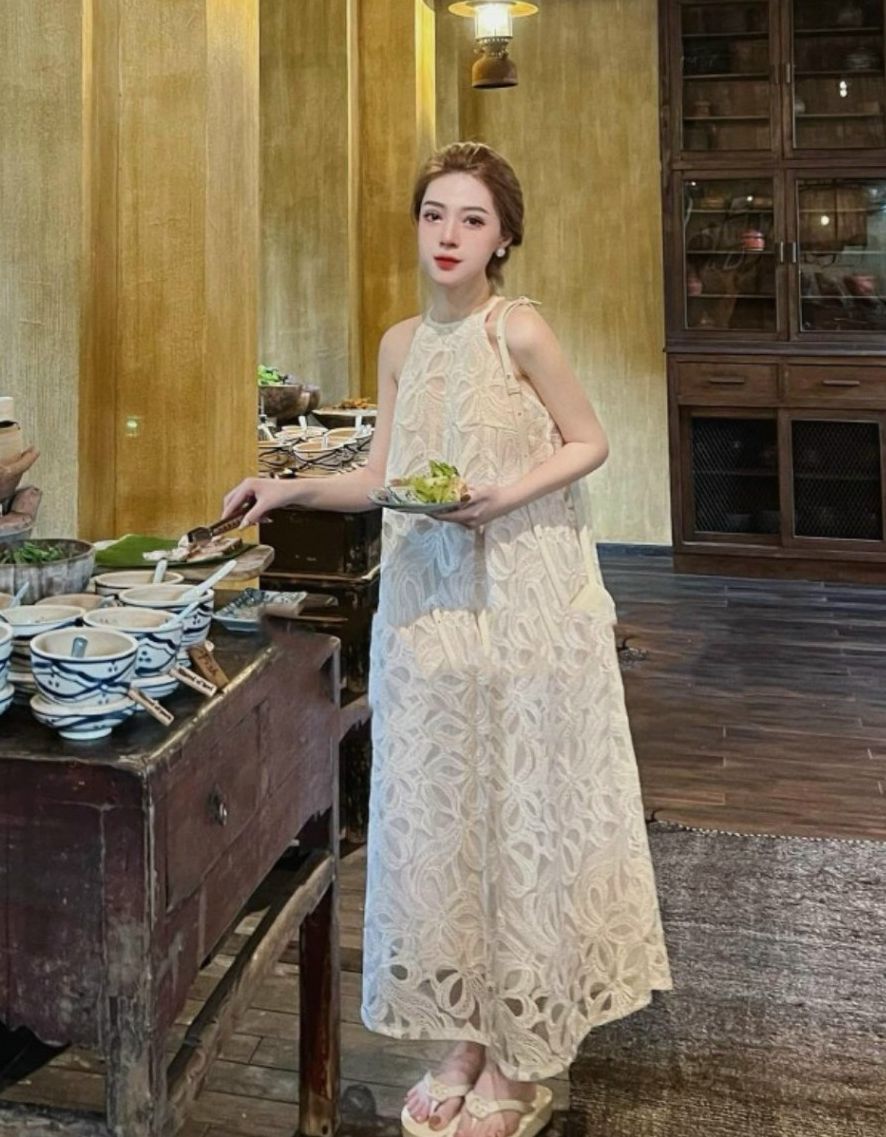 Váy bầu dáng suông mẫu thiết kế-đầm bầu 2 giây