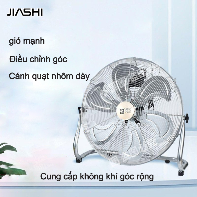 Quạt điện jiashi, quạt công nghiệp, quạt điện mạnh mẽ, Quạt sàn công suất cao, Quạt để bàn gia dụng, Quạt để bàn ngồi, Quạt sàn