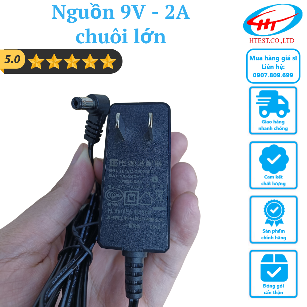Adapter /nguồn 9v – 2a chuôi lớn/ adapter | nguồn 12v – 3a màu trắng