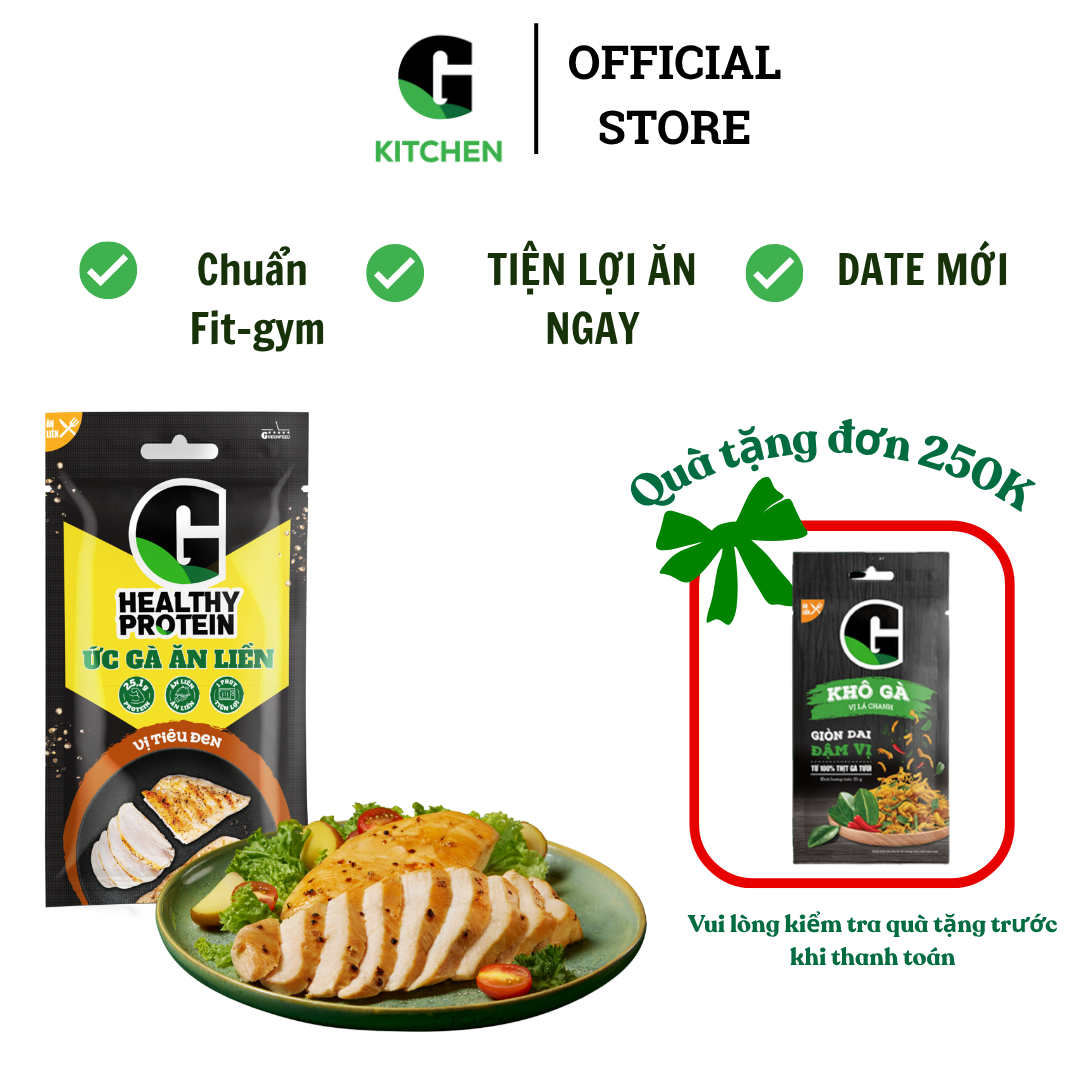 Ức gà ăn liền G Kitchen 100g [Giao HCM]