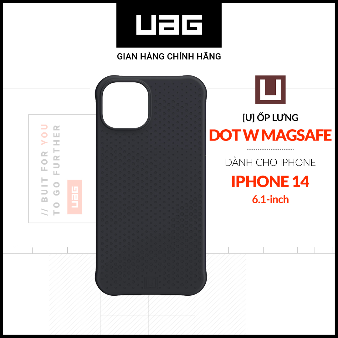 Ốp lưng uag dot w magsafe cho iphone 14