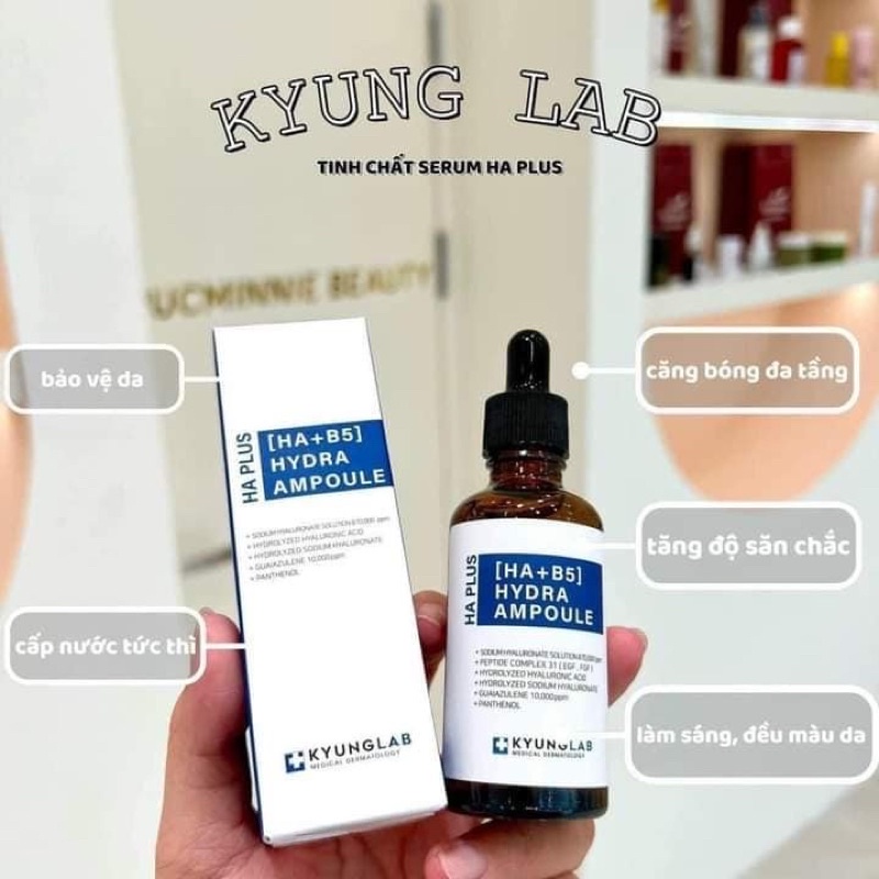 Tinh chất serum căng bóng da kyung lab ha plus hydra ampoule 50ml