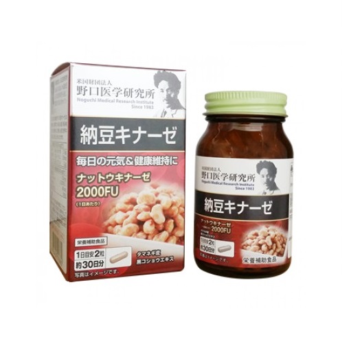 Viên uống chống đột quỵ Noguchi Nattokinase 2000FU (60 viên)