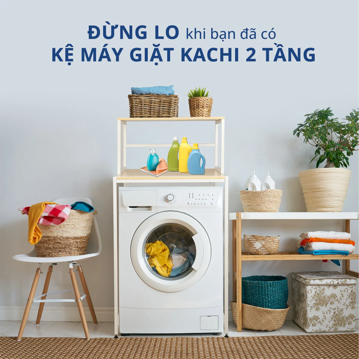 Kệ Máy Giặt 2 Tầng Kachi MK287