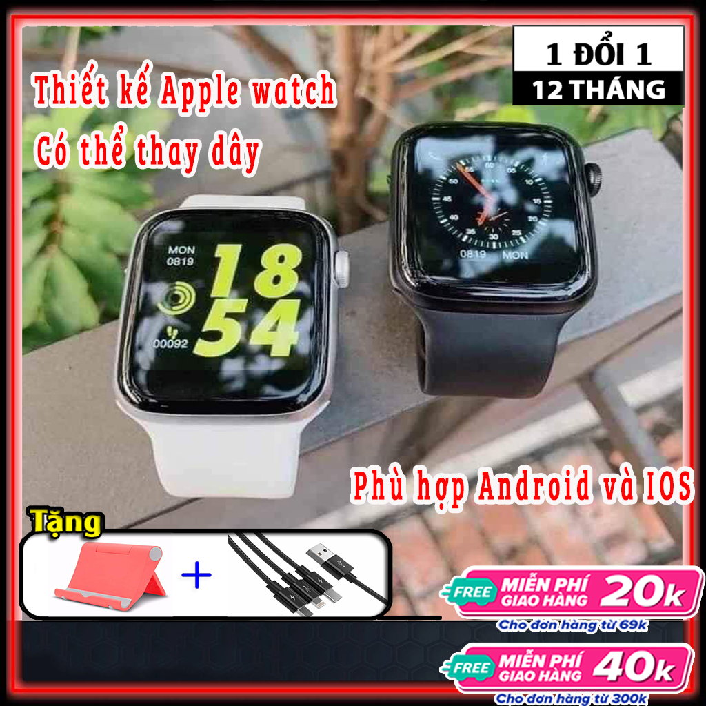 [HCM]Đồng hồ thông minh SmartWatch Series 5 T500 - Chống nước kết nối dễ dàng  Giao diện tiếng Việt hiển thị tin nhắn SMS thông báo đầy đủ như các đồng hồ App Watch-meitechshop