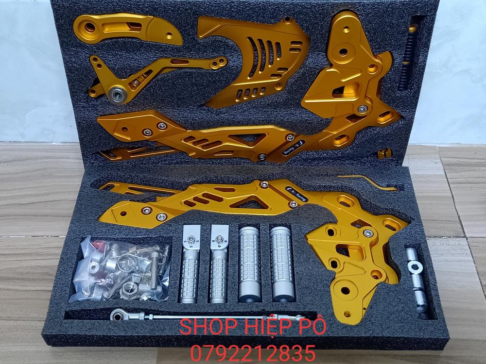 [HCM]BỘ SỐ GÃY ĐÔI RZ RACING GẮN EXCITER 150 MÀU VÀNG HOẶC TRẮNG BẠC