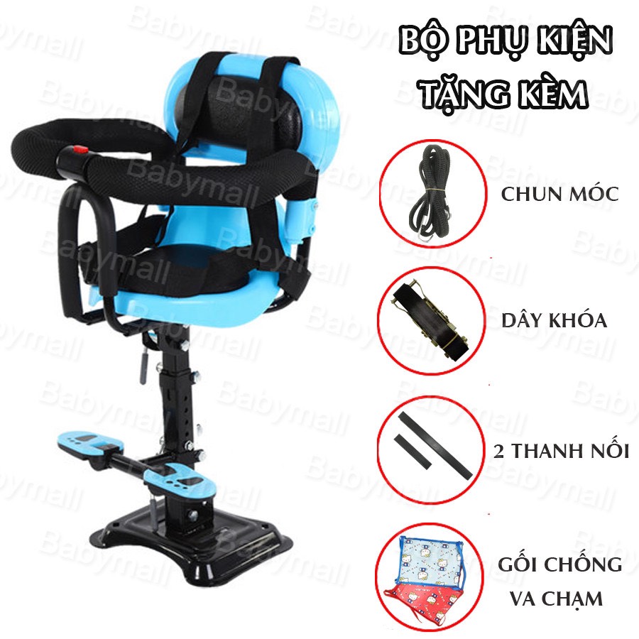 Ghế Ngồi Xe Máy Cho Bé Ngồi Trước Xe Ga, Xe Điện Chở Bé Đi An Toàn Phù Hợp Vision, SH, Lead, Vespa Chống Rung Va Đập - 8