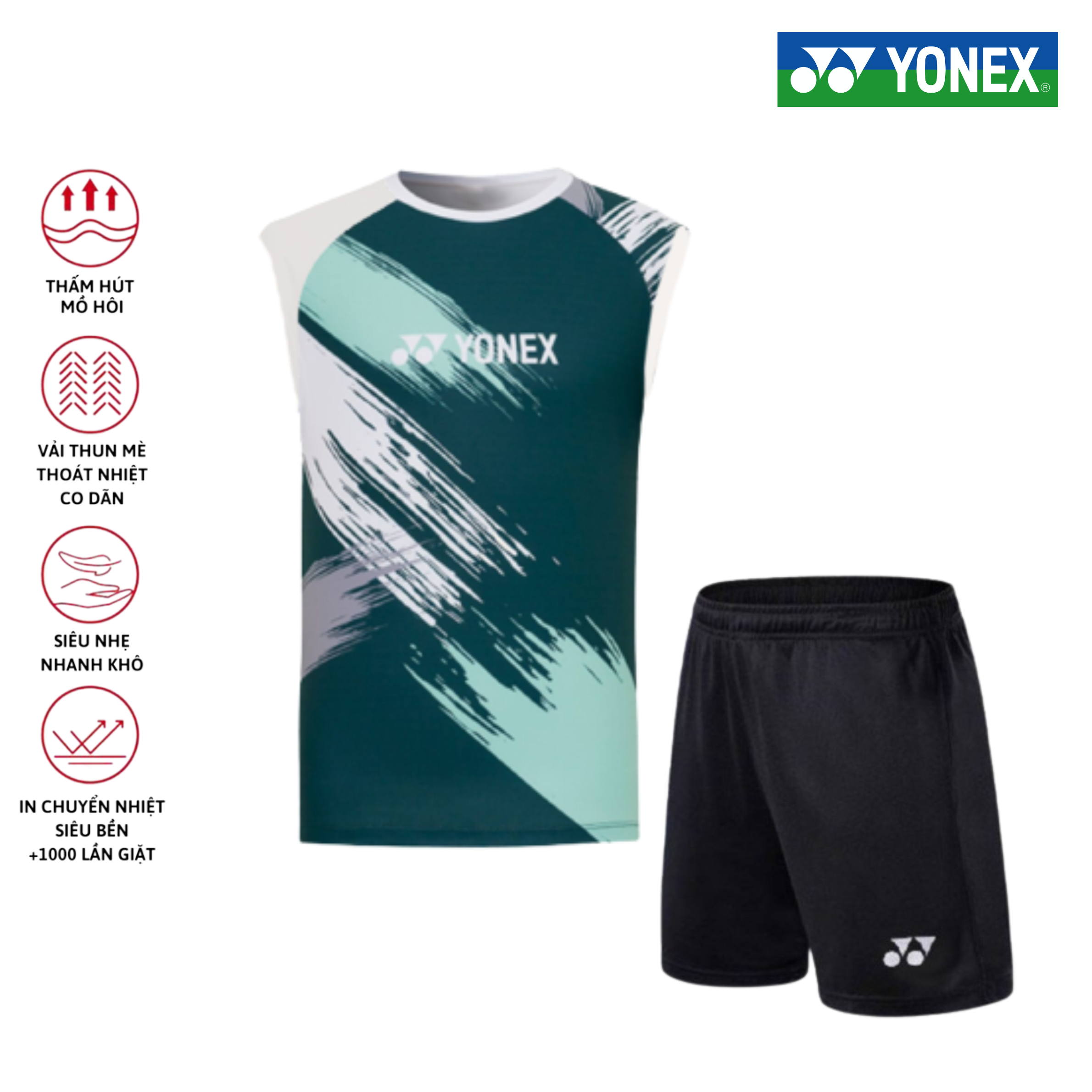 Áo cầu lông, quần cầu lông Yonex chuyên nghiệp mới nhất sử dụng tập luyện và thi đấu cầu lông A258