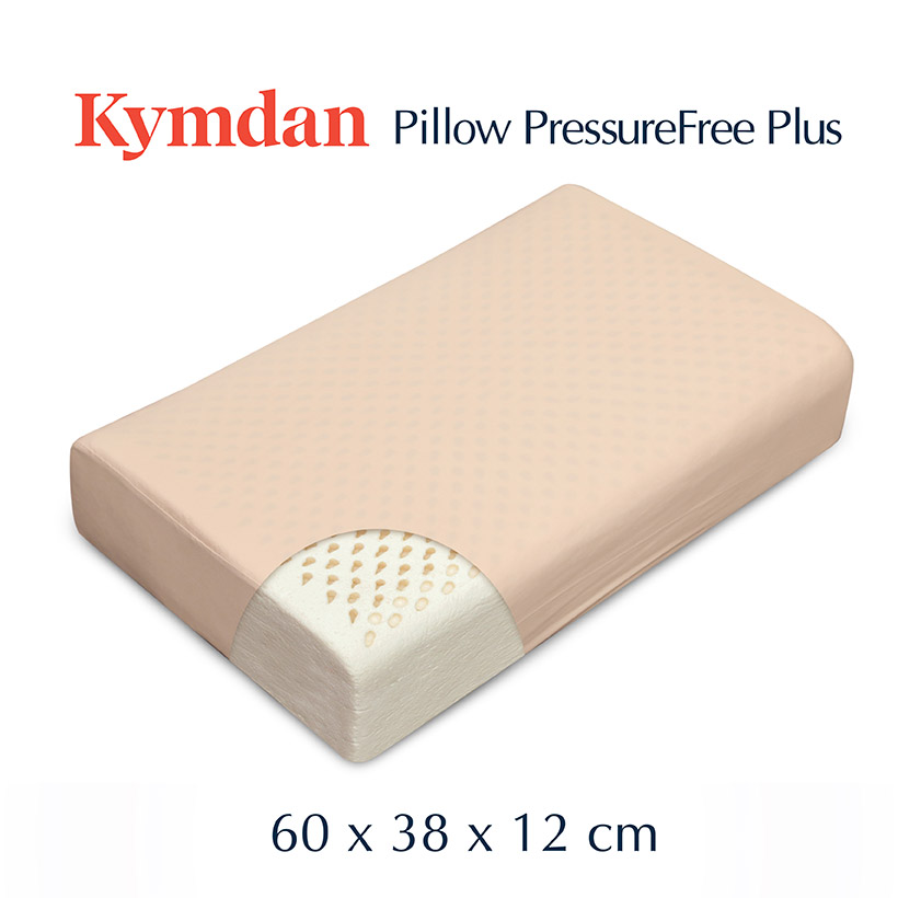 Gối cao su thiên nhiên Kymdan Pillow PressureFree Plus 60 x 38 x 12 cm