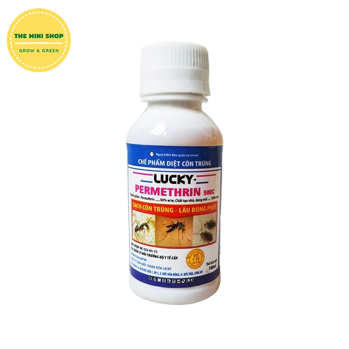 Chế phẩm diệt côn trùng lucky permethrin 50ec 100ml