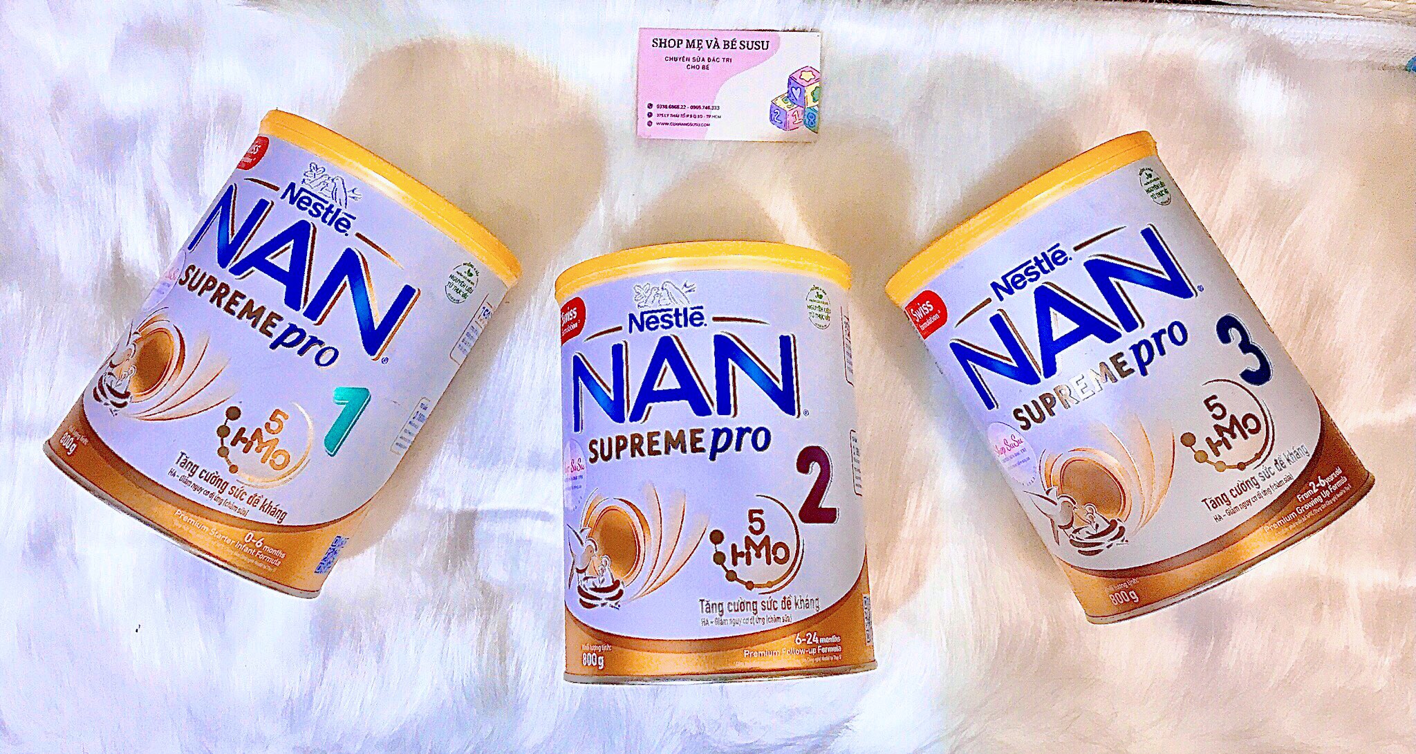 Sữa nan supreme pro dành cho bé dị ứng đạm bò s1 s2 s3 800g