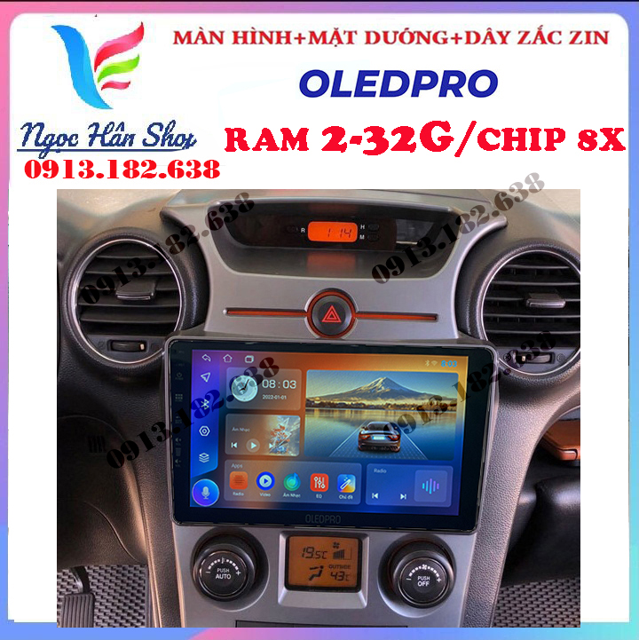 [Hỗ trợ lắp đặt Hà Nội] Màn hình OLEDPRO kết nối wifi ANDROID 10. cho xe KIA CAREN  với âm thanh, hình ảnh sắc nét, trung thực, lắp camera lùi cho ô tô, đồ chơi xe hơi, đầu dvd cho xe ô tô