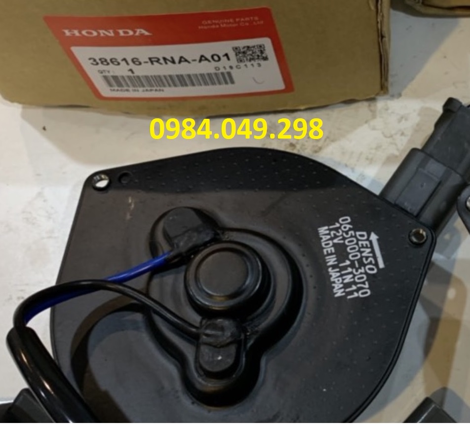 Mô tơ quạt giàn nóng honda civic 2006 - 2010, honda crv