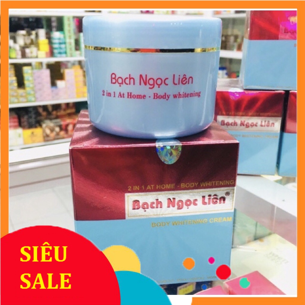 Kem Body Bạch Ngọc Liên Xanh 90g Trắng Sáng Da, Chống Nắng