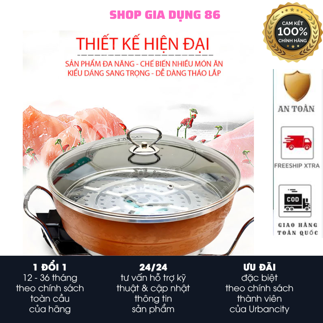 Nồi lẩu điện đa năng OSAKA 7903S - Chảo lẩu điện đa năng dành cho gia đình hay đi du lịch gọn nhẹ tiện lợi