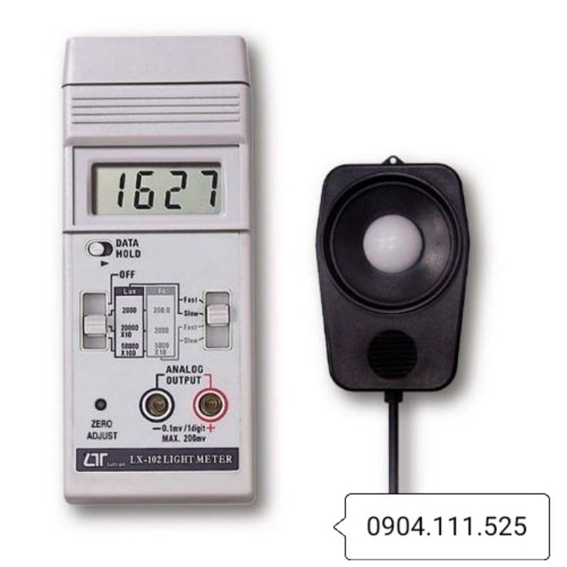 Máy đo cường độ ánh sáng Lutron LX-102 (50000Lux)