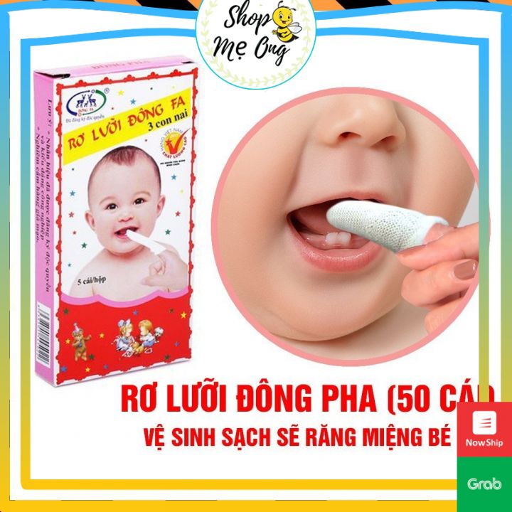 Rơ lưỡi đông pha cho bé sơ sinh