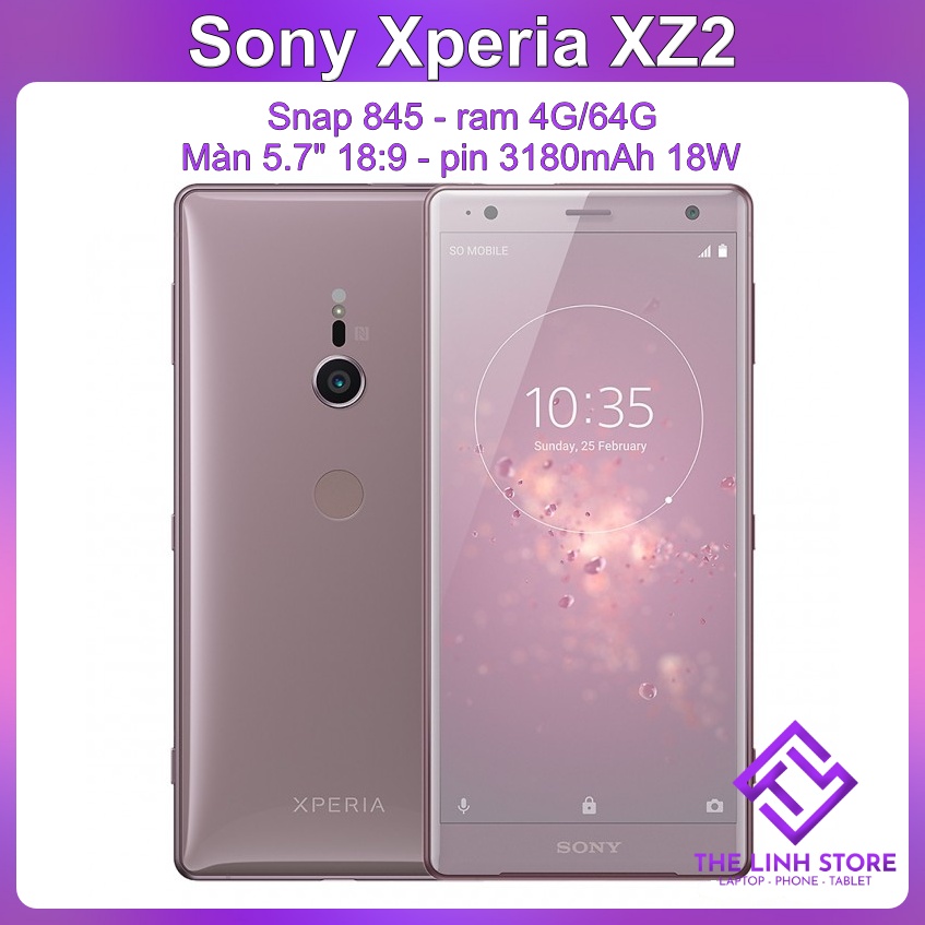 Điện thoại Sony Xperia XZ2 có bản 2 Sim Quốc tế - Snapdragon 845