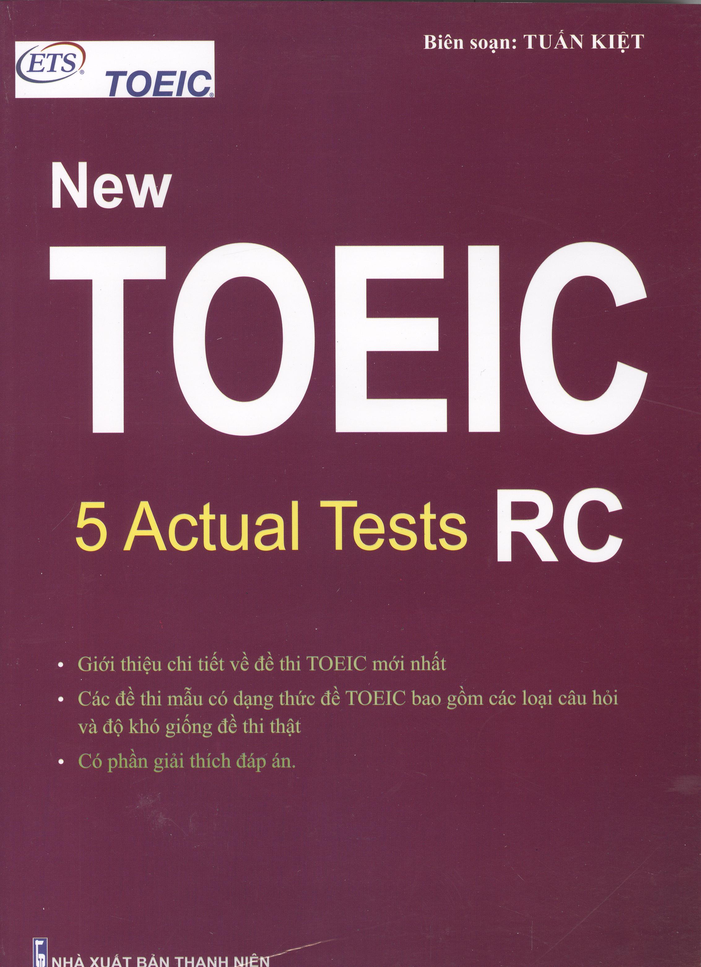 New toeic 5 actual test rc