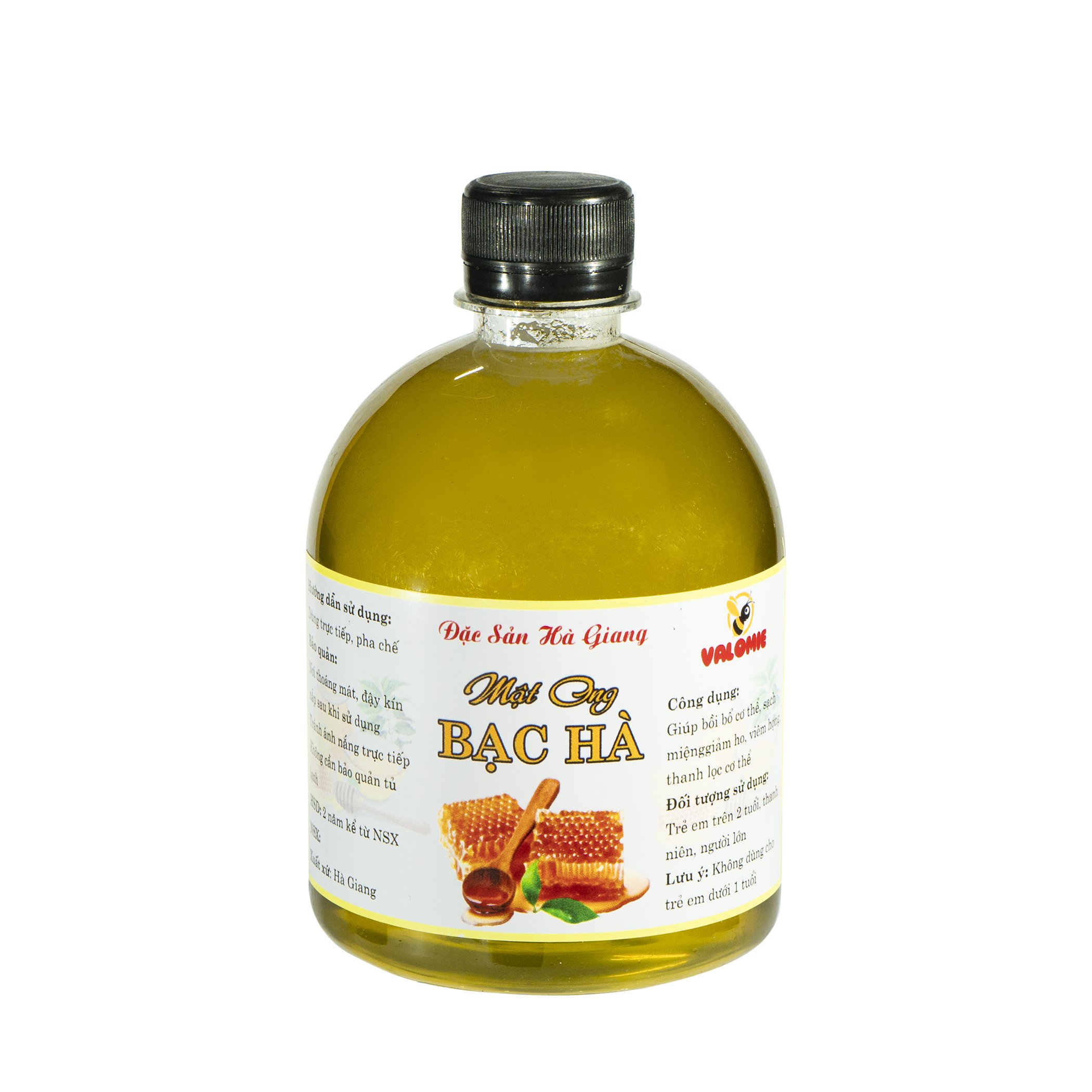 Mật ong hoa bạc hà chai 500 ml valomee