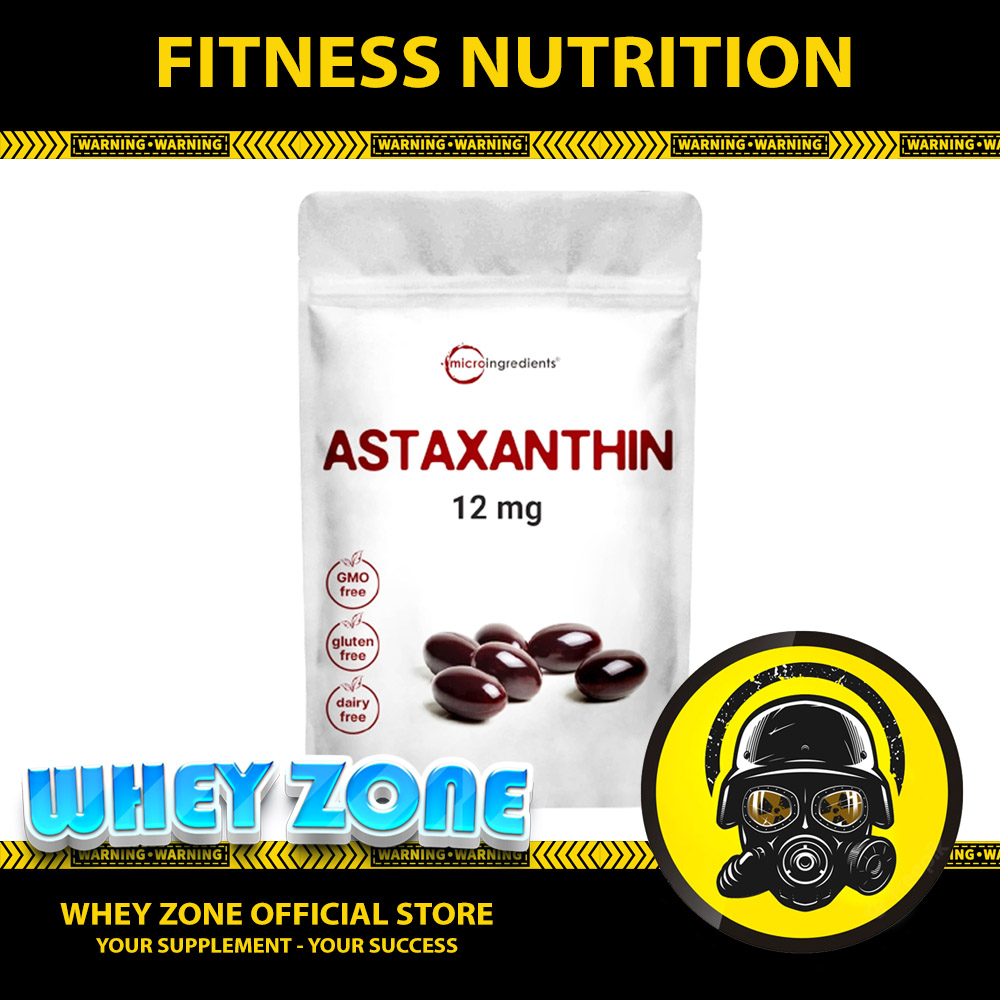 Viên uống micro ingredients astaxanthin 12mg, tăng sức đề kháng, chống oxy hóa, túi 90/120 viên