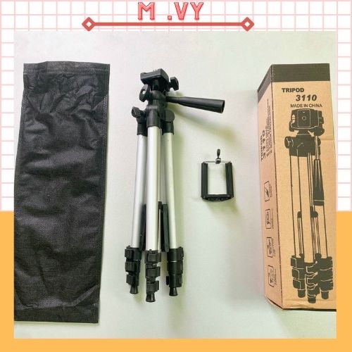 Giá đỡ điện thoại Tripod 3110 - Kèm kẹp điện thoại 3 chân tương thích với nhiều dòng máy