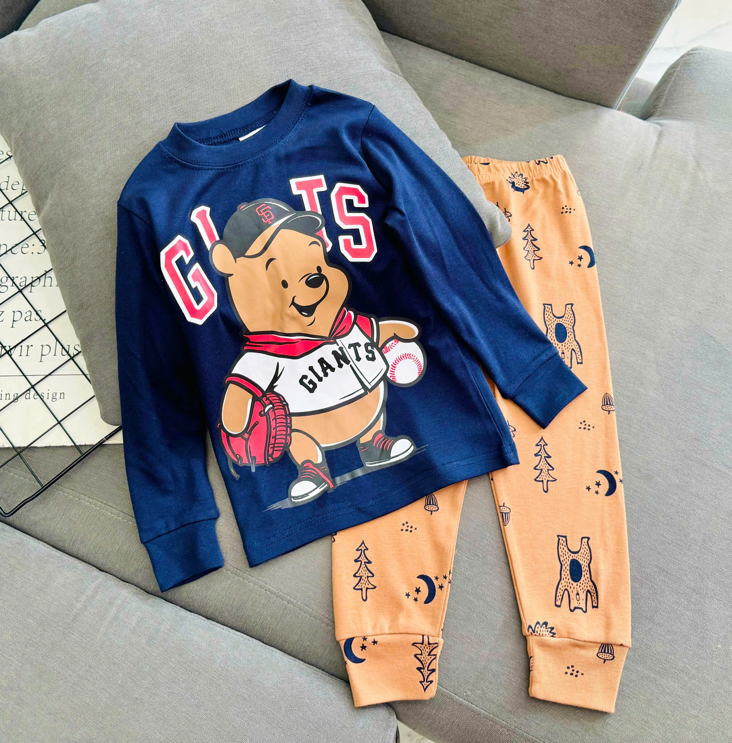 Đồ bộ bé trai, bộ ngủ dài tay cho bé trai size 5-18kg chất cotton mềm mịn mát co giãn tốt