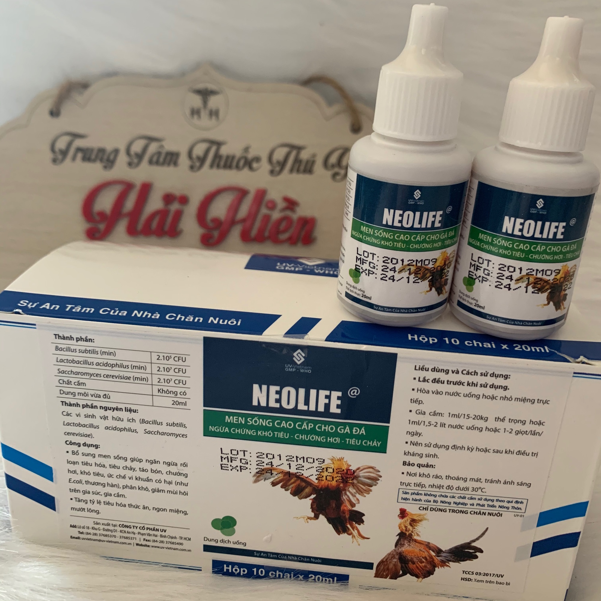 10 lọ neolife 20ml - men sống cao cấp cho gà đá