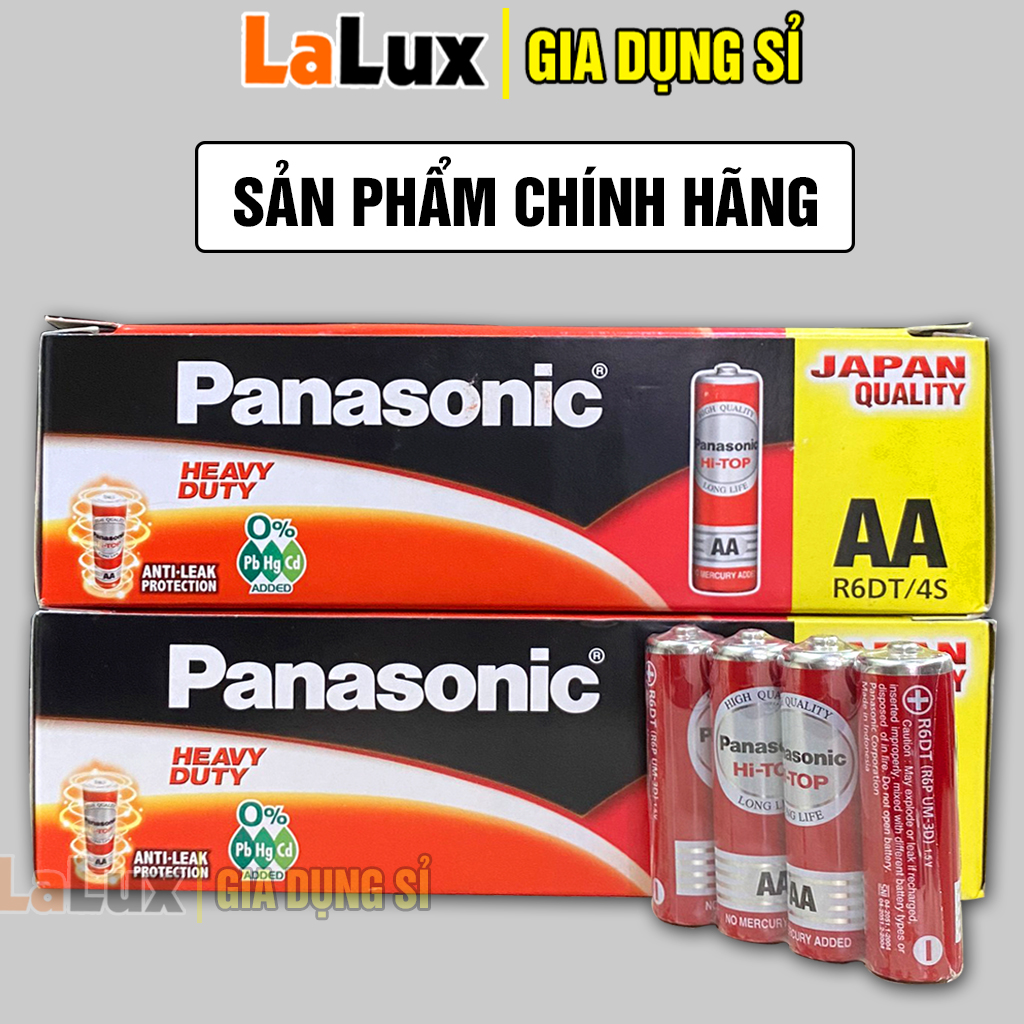 Pin AA Panasonic CHÍNH HÃNG 1.5V CHỌN SỐ LƯỢNG - Hộp Pin 2A Cho Chuột Không Dây, Điều Khiển Từ Xa, Pin Tiều AA máy đo huyết áp, đường huyết, oxy, nhiệt kế, đài radio, máy tính, đồng hồ, đồ chơi điện tử  LALUX