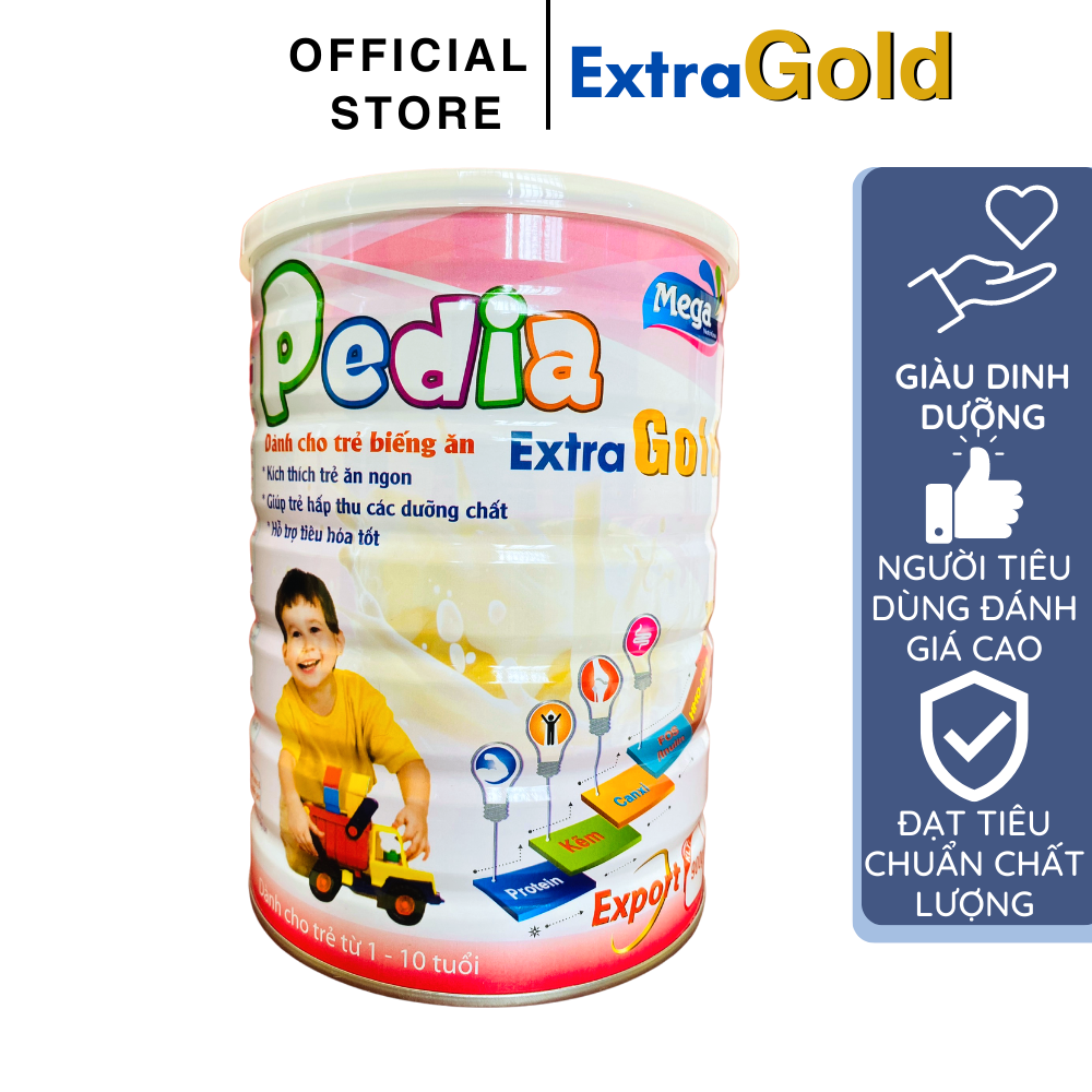 Sữa bột dinh dưỡng dành cho trẻ biếng ăn Pedia Extra Gold Mega Nutrition