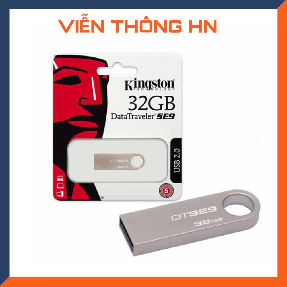 USB kingston 2.0 data traveler se9 32gb - bảo hành 1 đổi 1 ứng dụngmáy tính pc ...