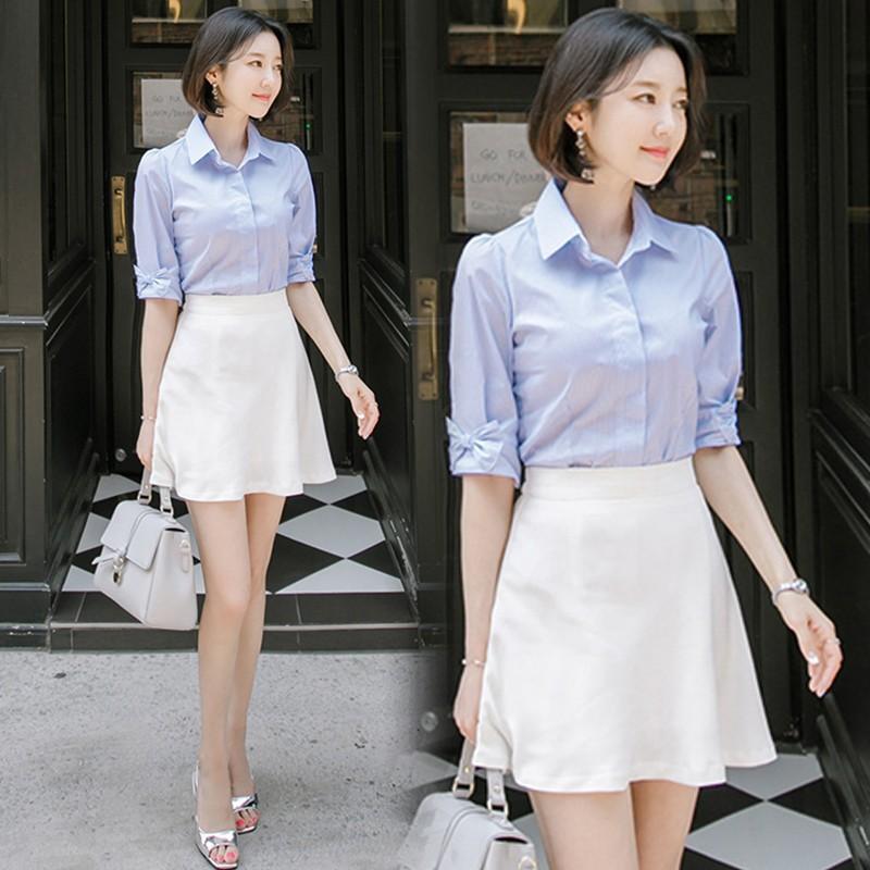 Áo sơ mi sọc hana