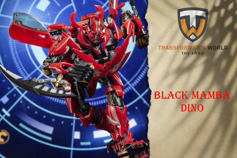 Mô hình transformers black mamba bs-01 bs01 dino oversize ko alient attack toys