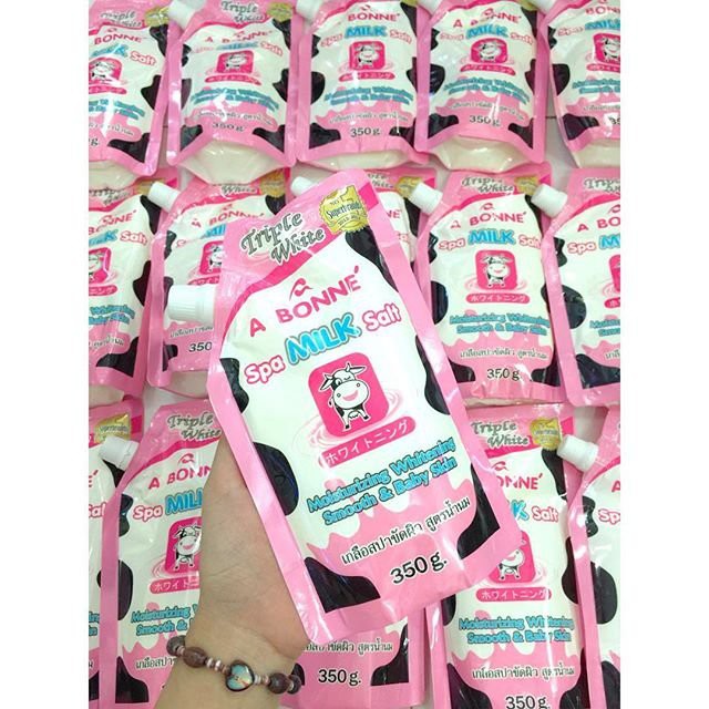 Muối tắm trắng Thái Lan vị sữa bò A BONNE' SPA MILK SALT