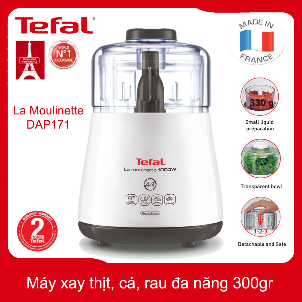 Máy xay thịt, cá, rau đa năng Tefal La Moulinette DPA17171 công suất 1000W sản xuất tại Pháp, bảo hành 24 tháng