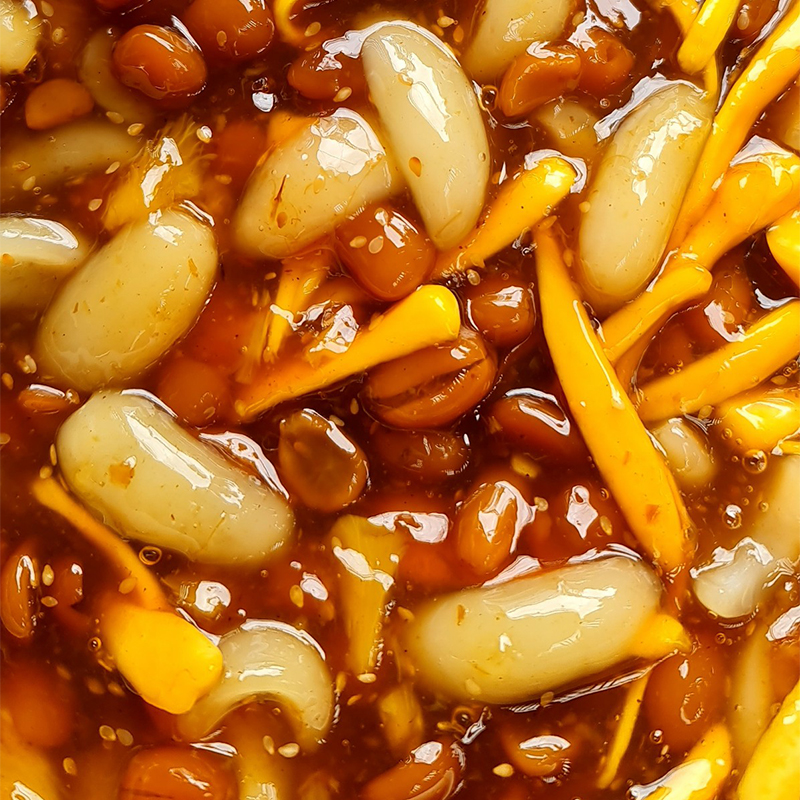 Hạt me rim dừa nước khóm mít - hủ 500gr - hạn sử dụng 30 ngày