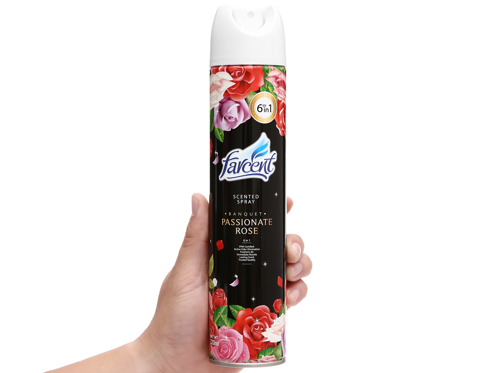 Xịt thơm phòng Farcent 320ml- Hương hoa hồng