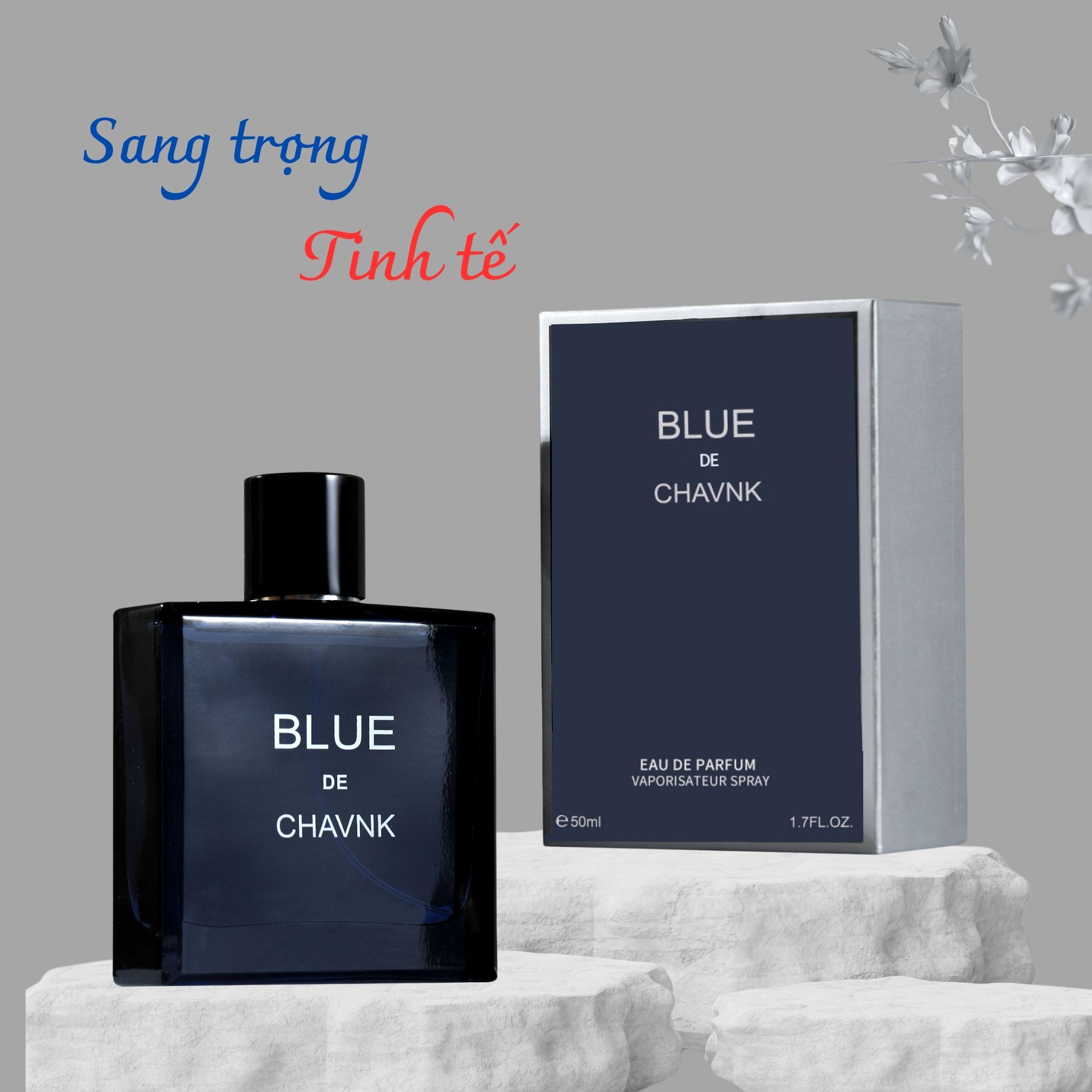 Nuoc Hoa Nam Men Blue De Chavnk, Nước Hoa Nam Thơm Lâu, Nước Hoa Nam Quyền Năng Ngọt Ngào Nhưng Đậm Chất Nam Tính, Mạnh Mẽ, Quyến Rũ, Thể Hiện Đẳng Cấp Phái Mạnh, Thể Tí