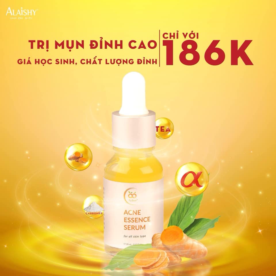Serum mụn alaishy vitamin c - tinh chất nghệ