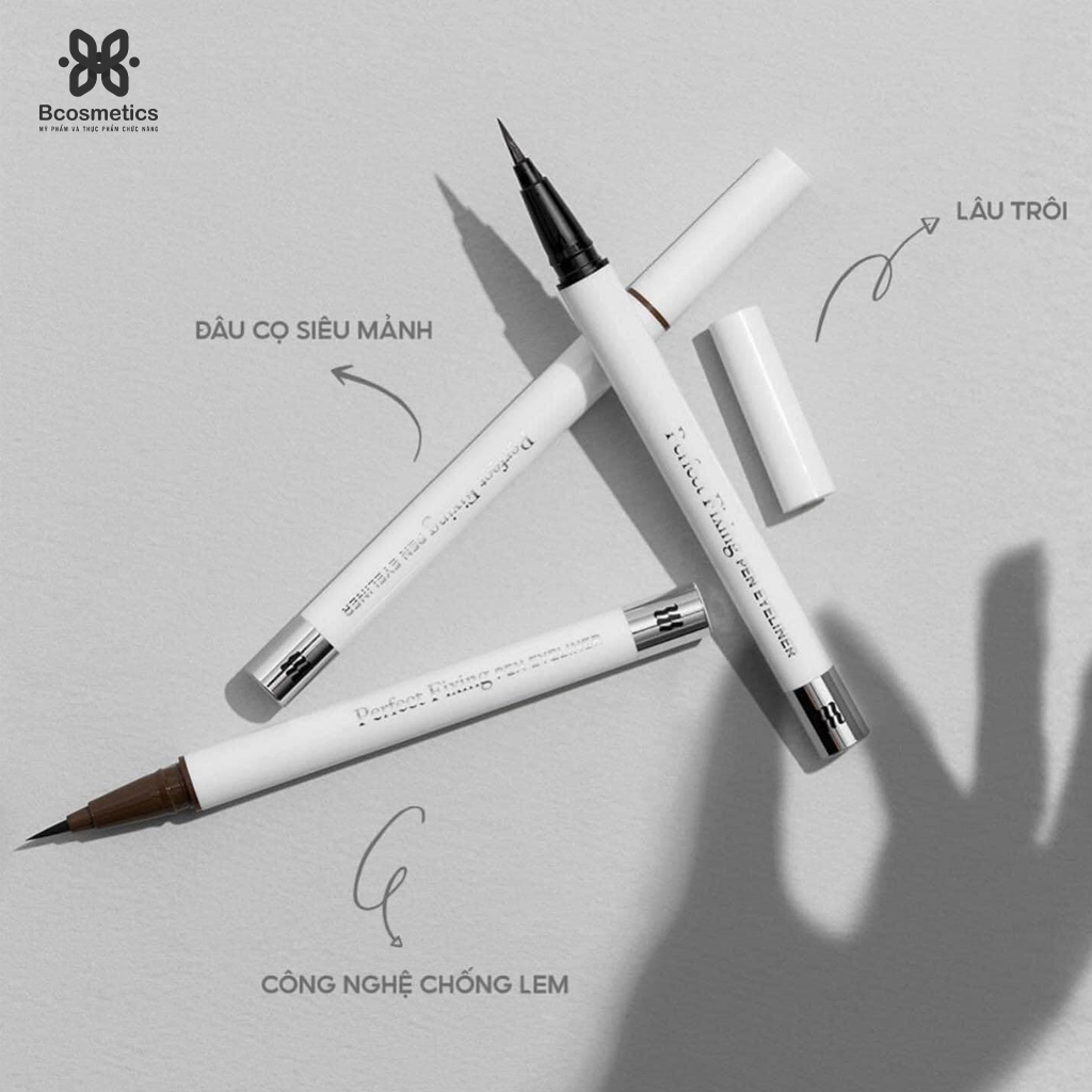 Kẻ Mắt Nước Merzy Perfect Fixing Pen Eyeliner Bền Màu, Lâu Trôi