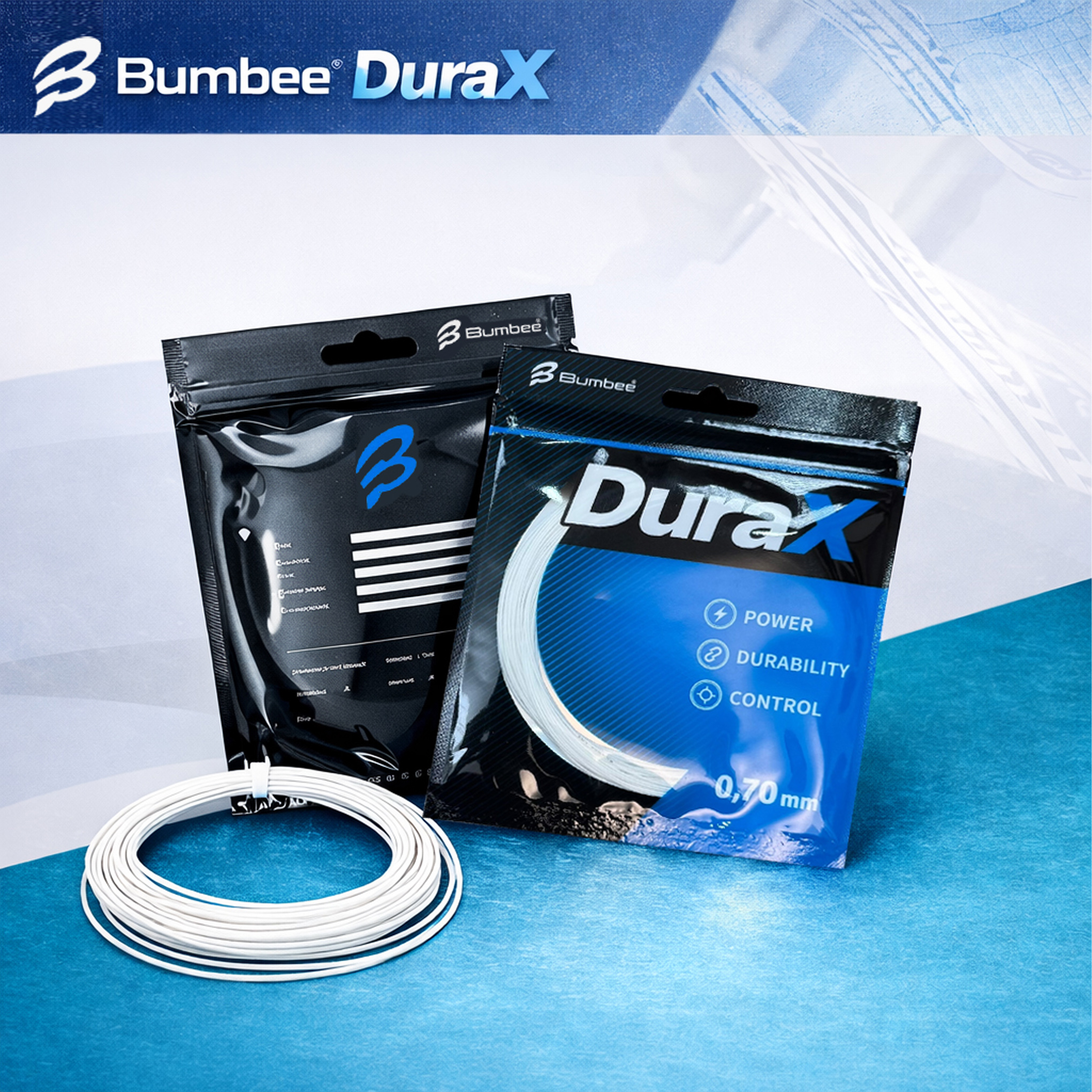 Cước Vợt Cầu Lông Bumbee DuraX 0.70mm 10m Chính Hãng – Bền Bỉ, Kiểm Soát Tốt, 10 Màu